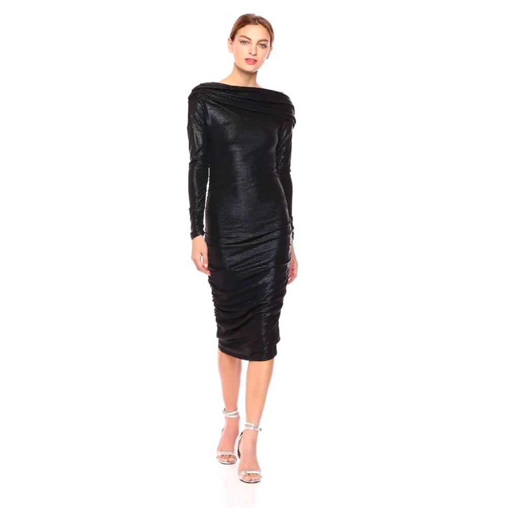 Rachel Roy Black Drape Dress